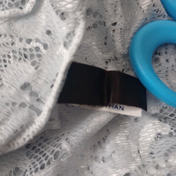 Y2K Blue Rose Sheer Floral Lace Coquette Cami - Picture 3 of 5